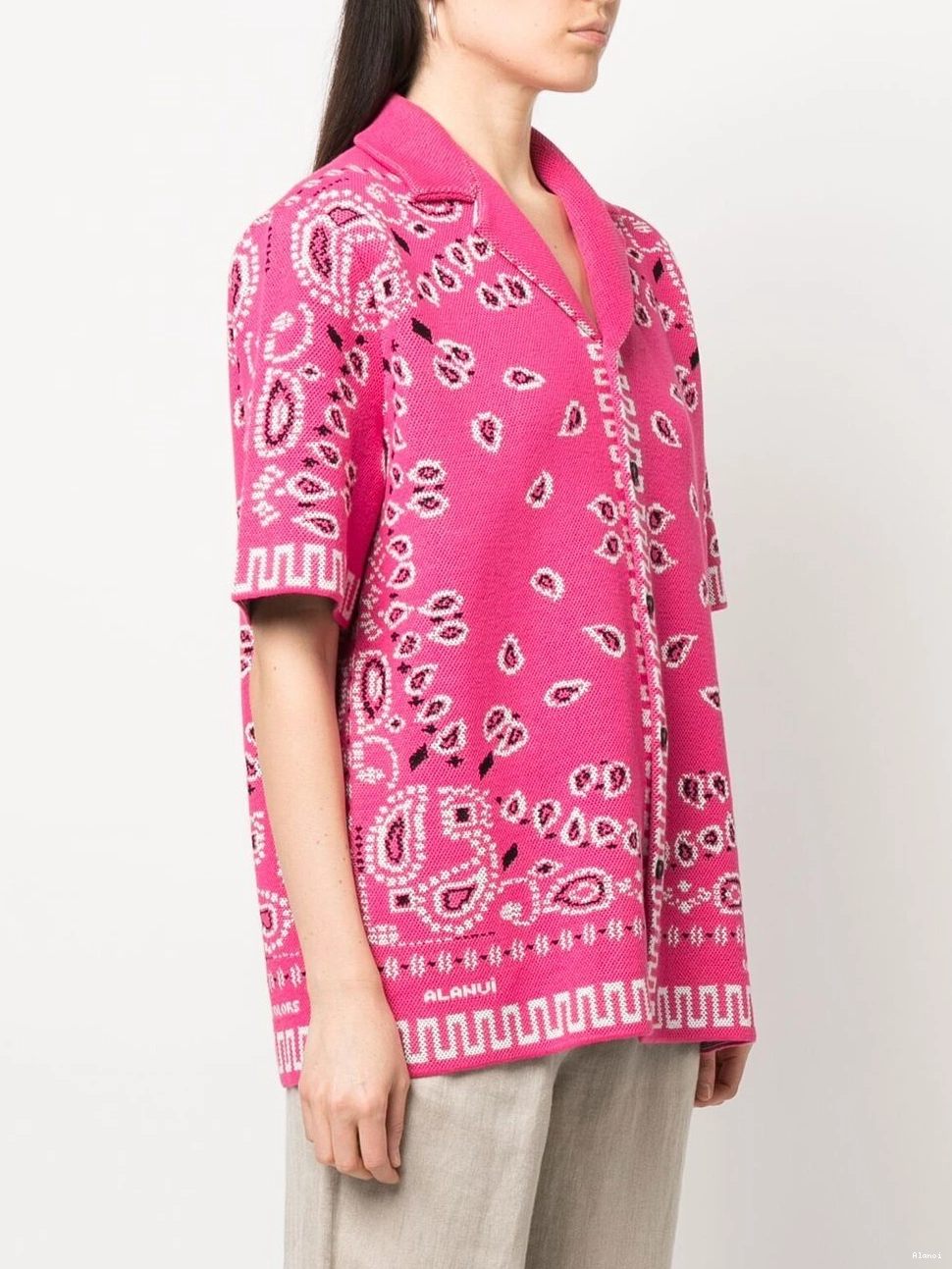 Affordable Alanui short-sleeved Women shirt paisley-print 0825